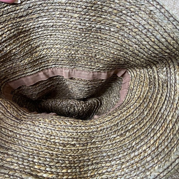 women's Straw hat large TOP Large brim packable vacation beach wear packable - Picture 7 of 8